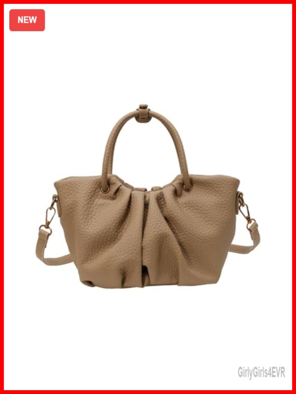 Small Crossbody Bag PU Leather Saddle Purse Adjustable Strap Everyday Travel